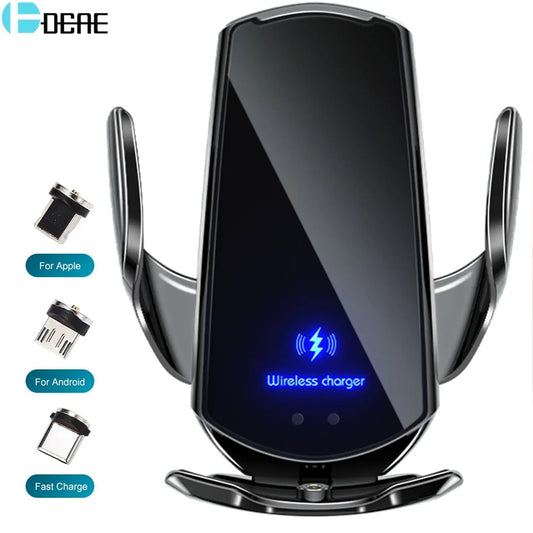 15W Qi Car Wireless Charger with Magnetic Phone Holder