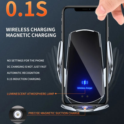 15W Qi Car Wireless Charger with Magnetic Phone Holder